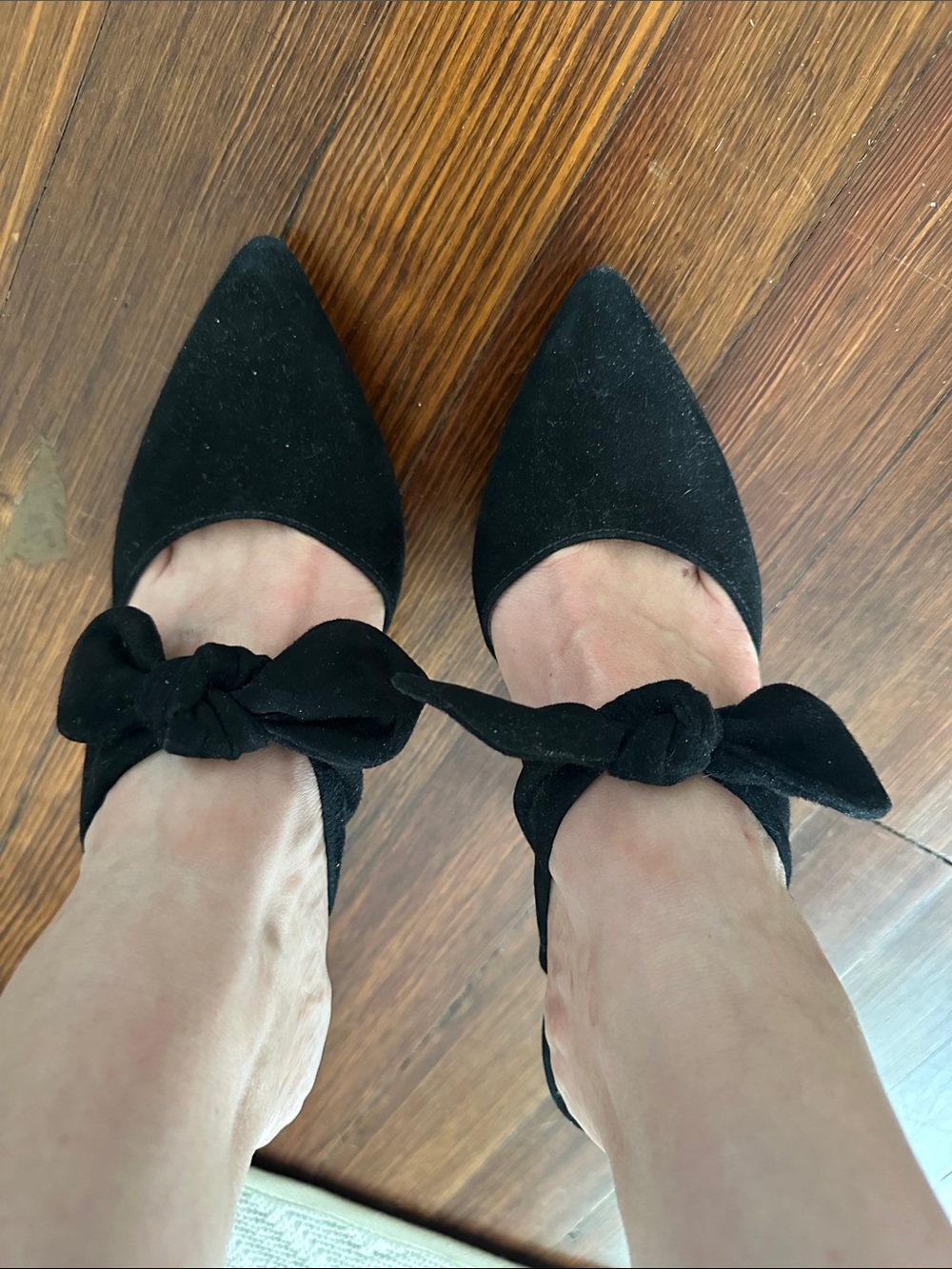 Loeffler Randall Black Knot-Front Pointed Heels - Picture 6 of 6